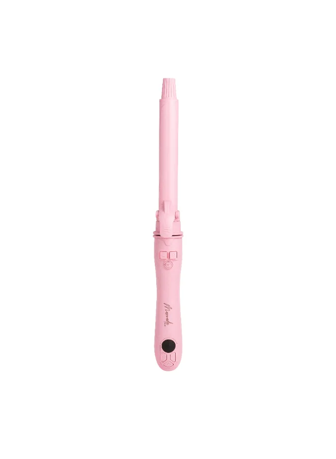 Mermade Hair Rotating Curling Wand Premium Styling Tool (Pink, 28 mm) lwfh4
