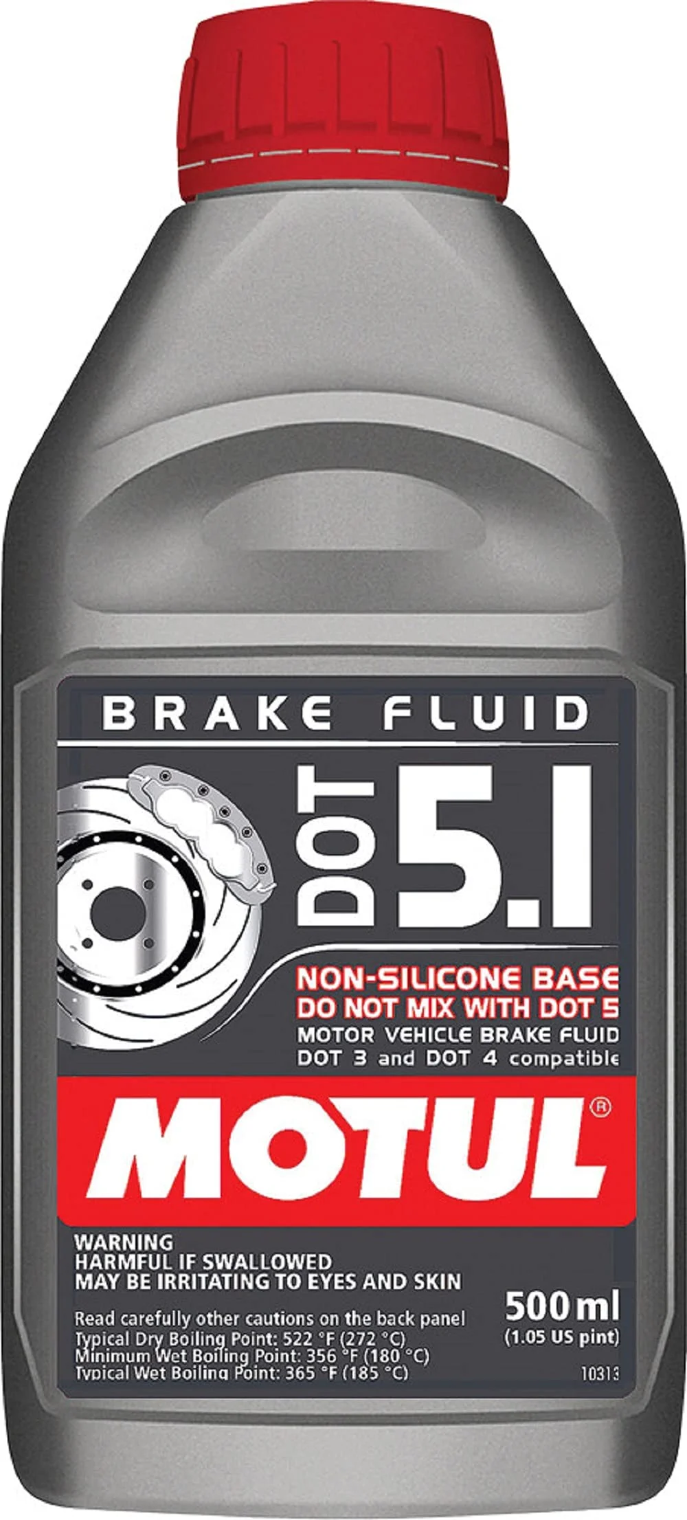 Premium Synthetic Brake Fluid DOT 5.1 High-Performance Hydraulic Fluid (500 mL) a0ekj