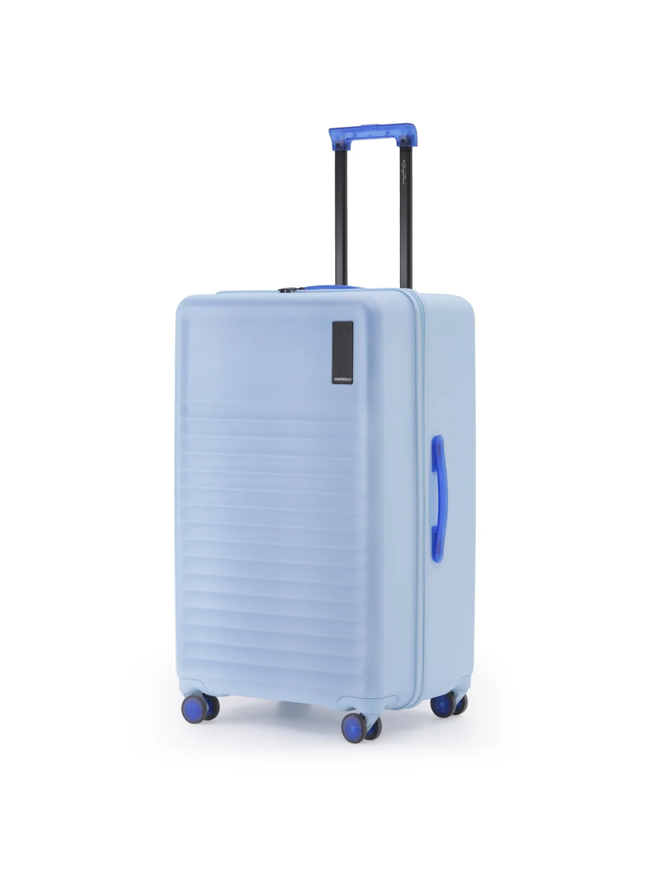 Premium Hardshell Trunk Luggage German Polycarbonate Travel Suitcase with TSA Lock and YKK Zippers (Shy Blue, 105L) 87ouj