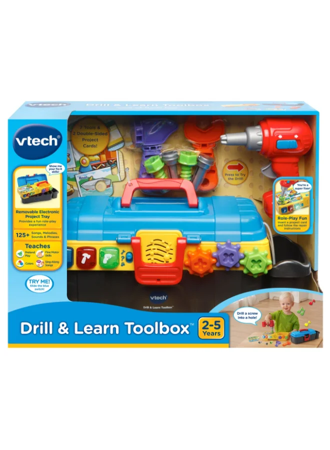 Interactive Educational Drill and Learn Toolbox Playset for Kids (Multicolor, 1 Set) pvft9