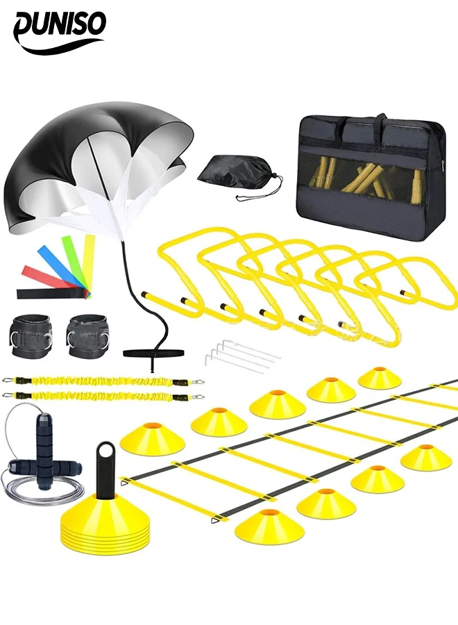 DUNISO Speed Agility Training Kit Professional Football Fitness Equipment Set (Multi-Piece, 1 Set) gkdag