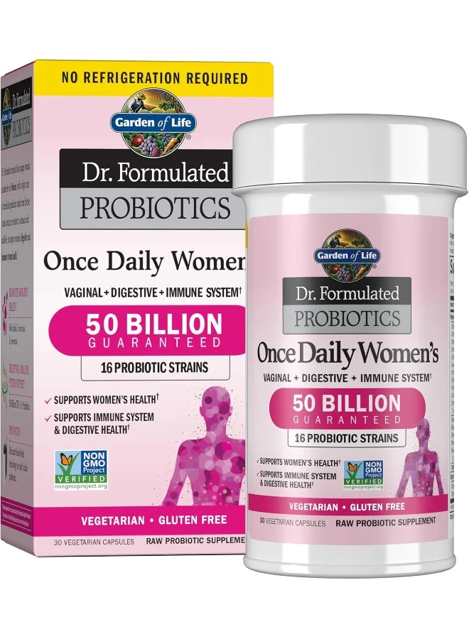 Garden of Life Probiotics for Women 50 Billion CFU Daily Digestive Support (30 Vegetarian Capsules) 8a4f7