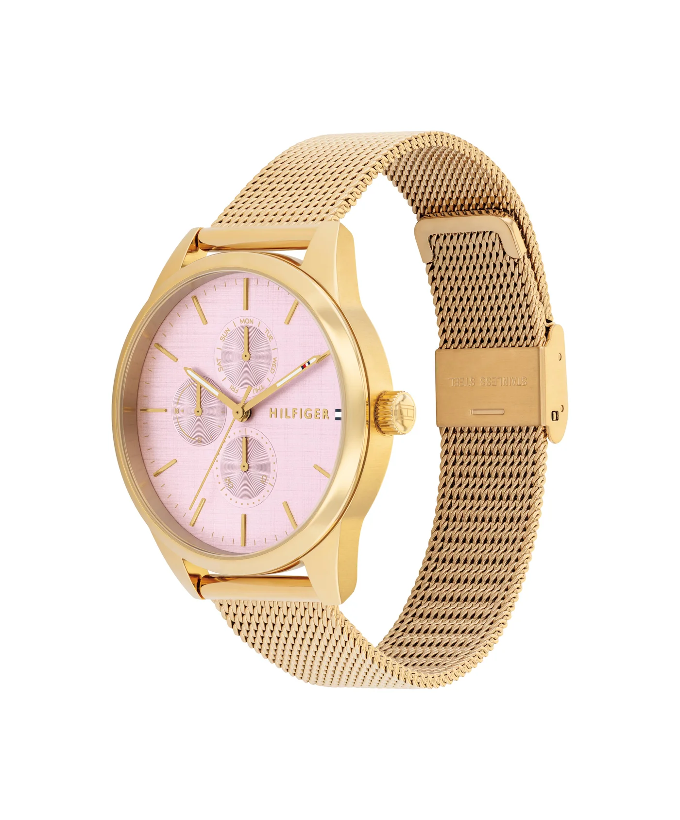 Premium Round Multifunction Women's Watch Gold-Tone Stainless Steel Case (For Women) 0zuaj