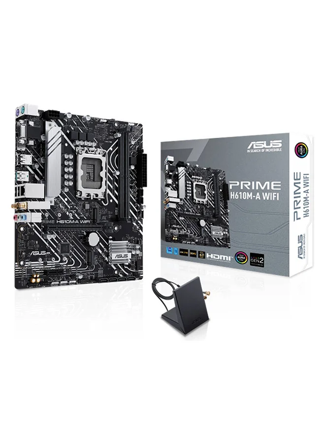 Premium Micro-ATX LGA 1700 Motherboard with Wi-Fi 5 and DDR4 Support (Black, 24.4 cm x 21.1 cm) 470x1