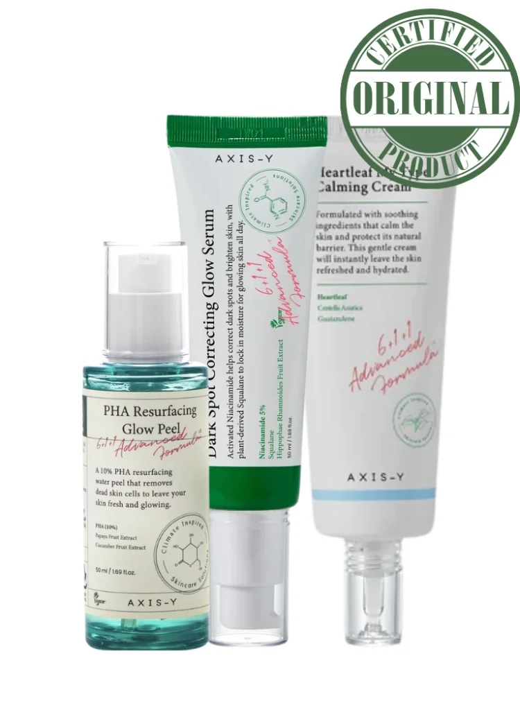 AXIS-Y Radiance Perfecting Skincare Set for Dull and Uneven Skin Tone (3-Piece Glow Routine) adic5