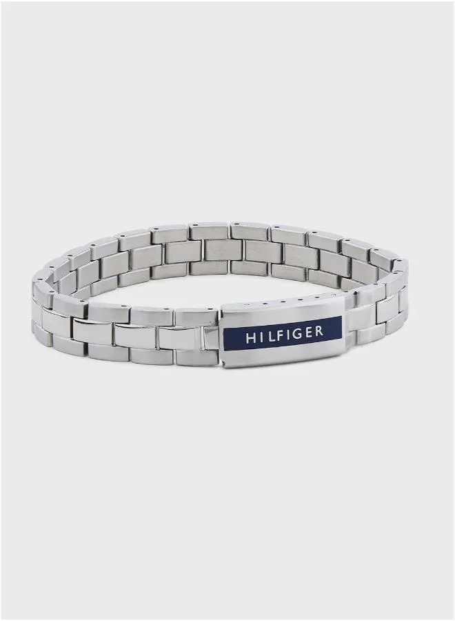 Premium Stainless Steel Link Bracelet for Men (Silver, 21 cm) thxf5