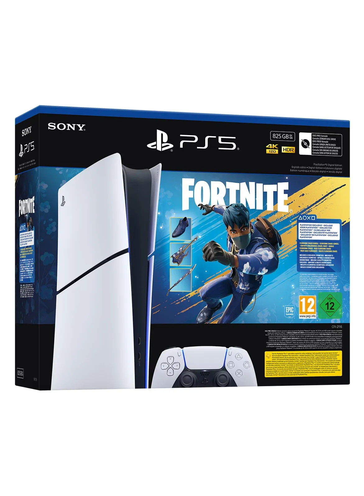 Premium Digital Edition Gaming Console 825GB Storage High-Speed Performance System (825GB) jd1o9