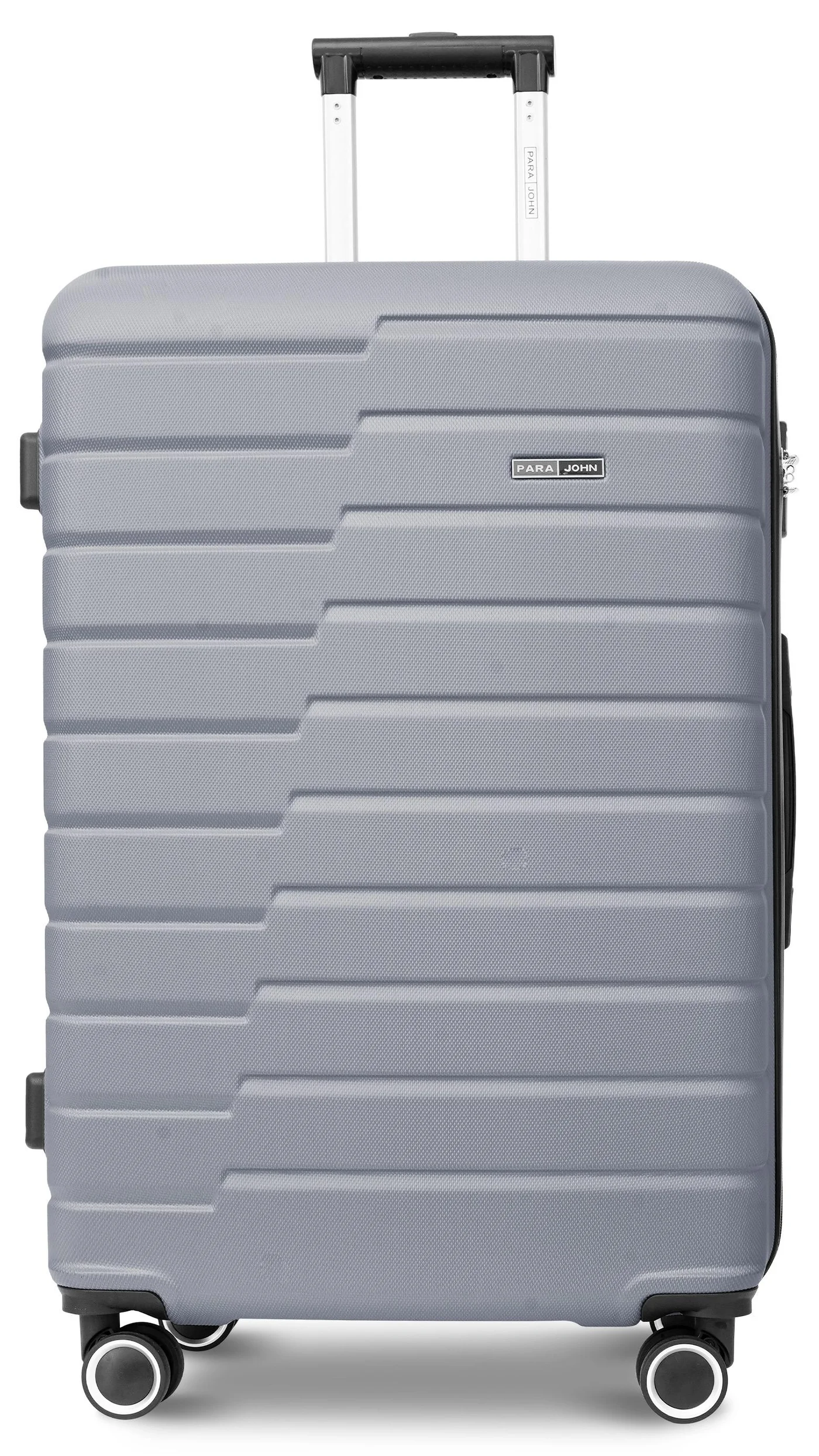 PARAJOHN Beta Lightweight Hardside Spinner Luggage Trolley (Silver, 28 Inch) 8q32c