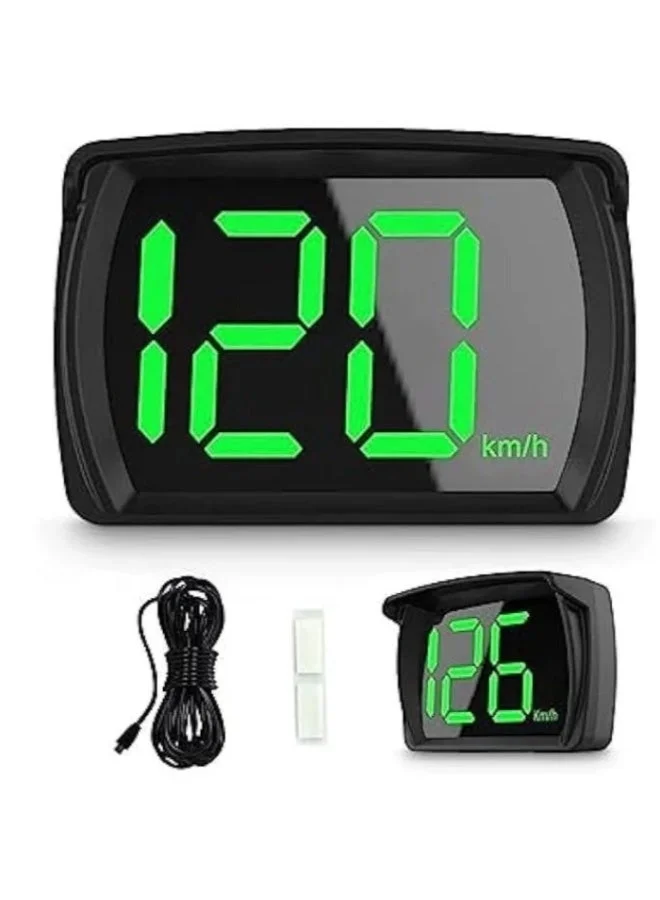 HUD Digital Speedometer Head-Up Display with Voice Alerts and USB Power Cable (Clear, 1 Piece) x7f9v