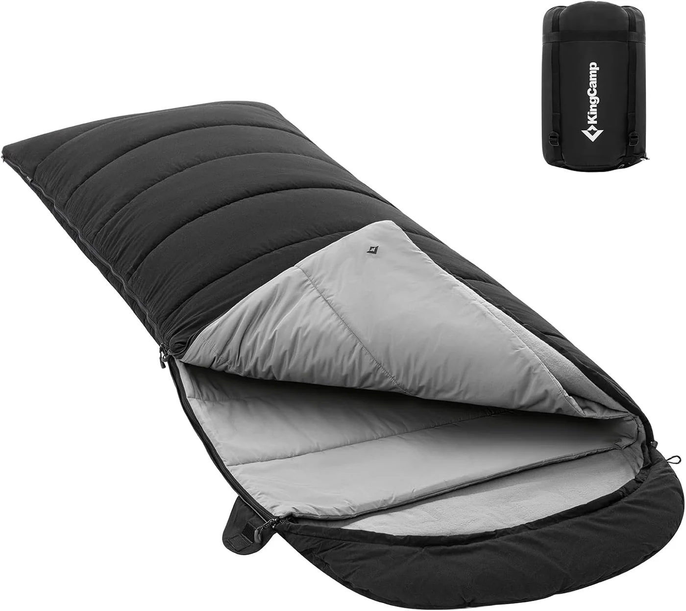 Premium 4-Season Flannel Sleeping Bag for Adults and Teens (Wide, 220 cm x 100 cm) w0drr