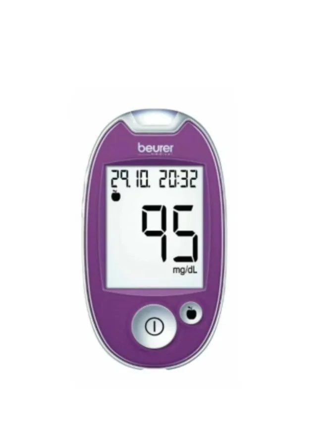 Blood Glucose Monitoring System Kit with 100 Test Strips and 100 Lancets for Daily Health Management 3tgln