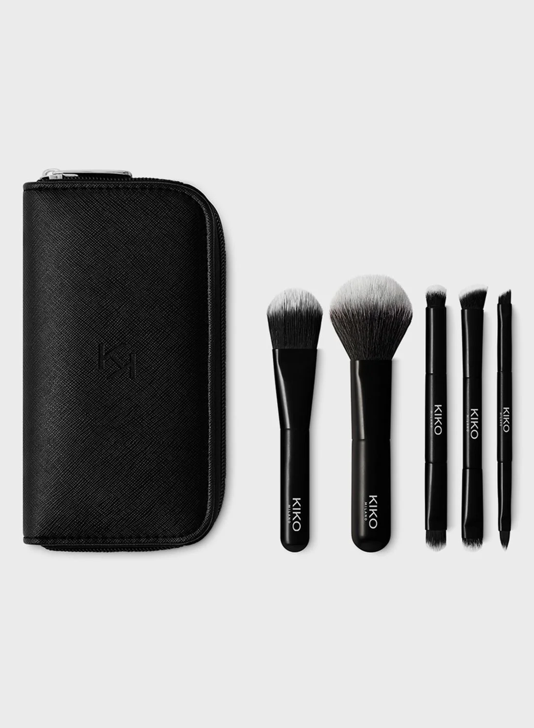 Premium Travel Brush Set Professional Makeup Application Kit (Compact Size, 5-Piece Set) 31iln