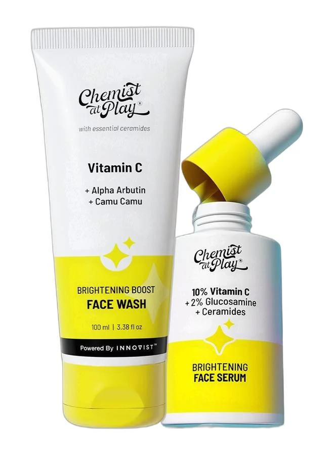 Chemist at Play Brightening Face Wash and Vitamin C Serum Set (100 mL and 30 mL) ocv2v