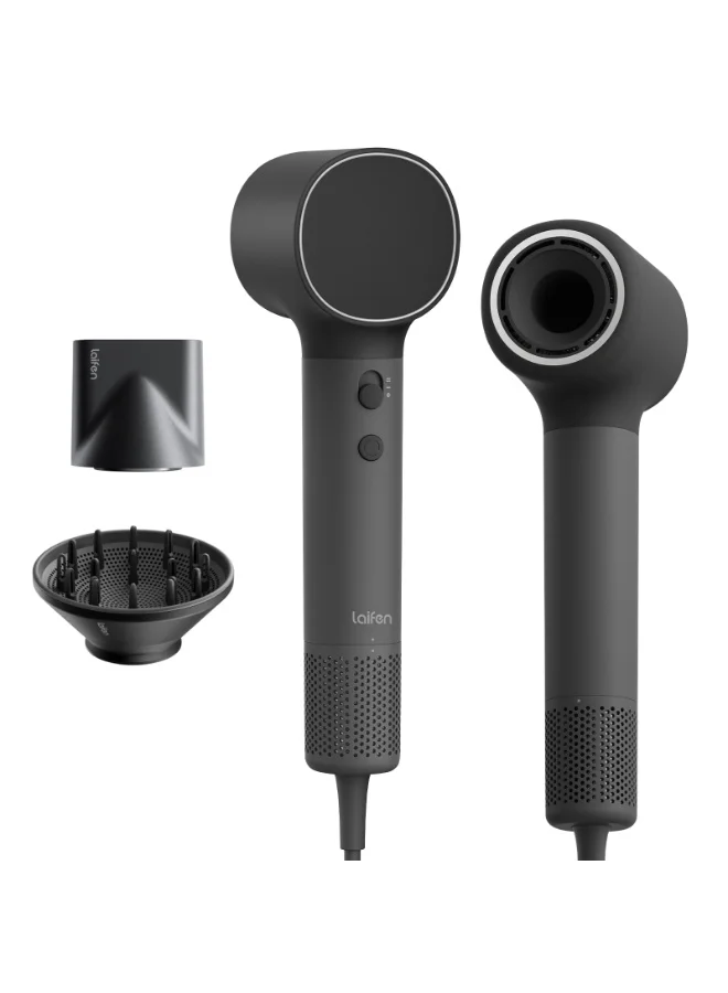 Premium High-Speed Hair Dryer with Brushless Motor and Negative Ion Technology (390g, 2 Magnetic Nozzles) wy1y9