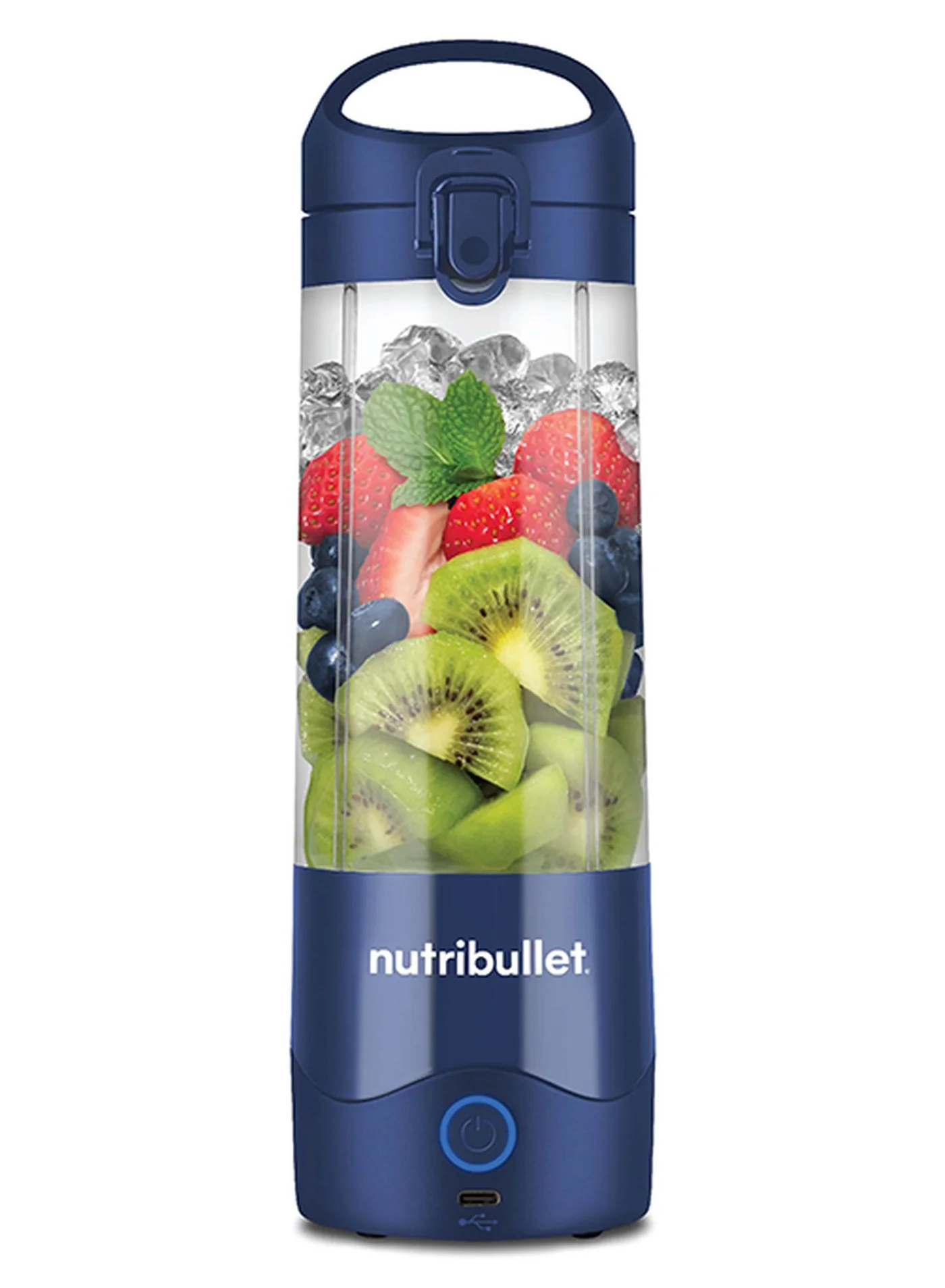 Portable Personal Blender for Smoothies and Protein Shakes (Navy Blue, 475 mL) b3kq9