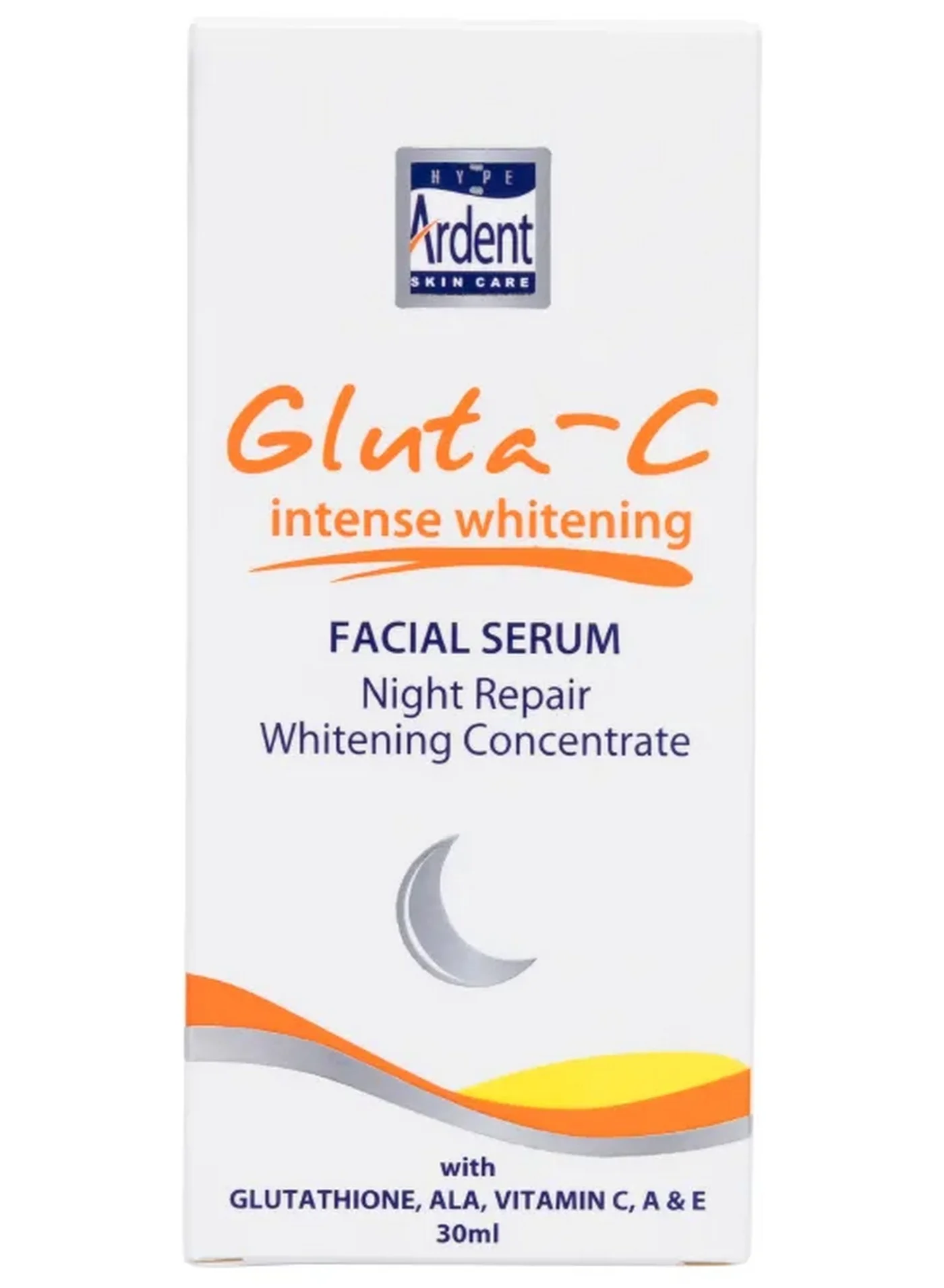 GLUTA C Intense Whitening Facial Night Repair Serum Premium Skincare Formula (30 mL) 1kpnc