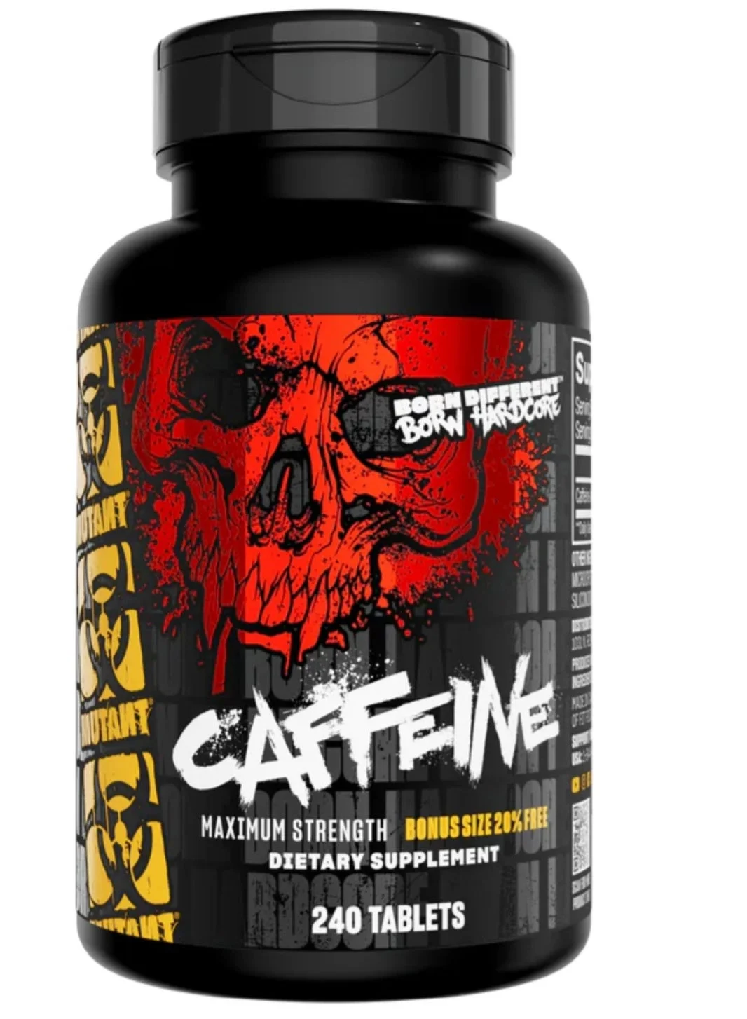 Mutant Caffeine Energy Supplement Tablets (240 Tablets, 200mg Per Serving) bnxqi