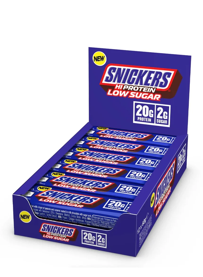 Premium High Protein Low Sugar Chocolate Snack Bars (12 Pack, 57g Each) a28vf