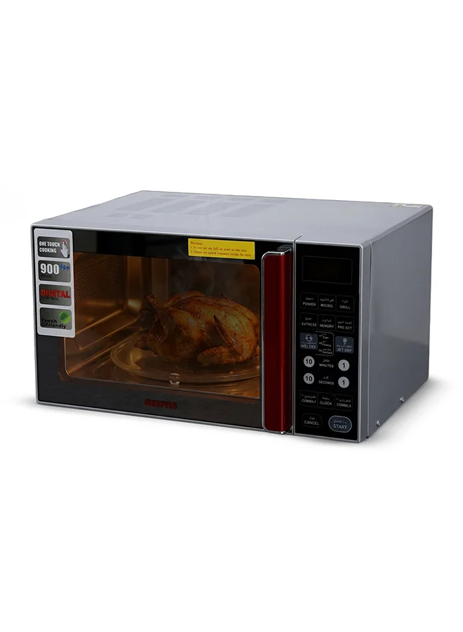 GEEPAS Digital Microwave Oven with Multiple Cooking Menus and Child Lock (Silver, 27 L) duft5