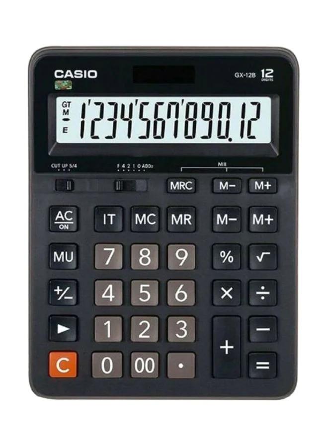 Premium Desktop Calculator Large Display Professional Office Tool (Black, 1 Unit) u8wfb