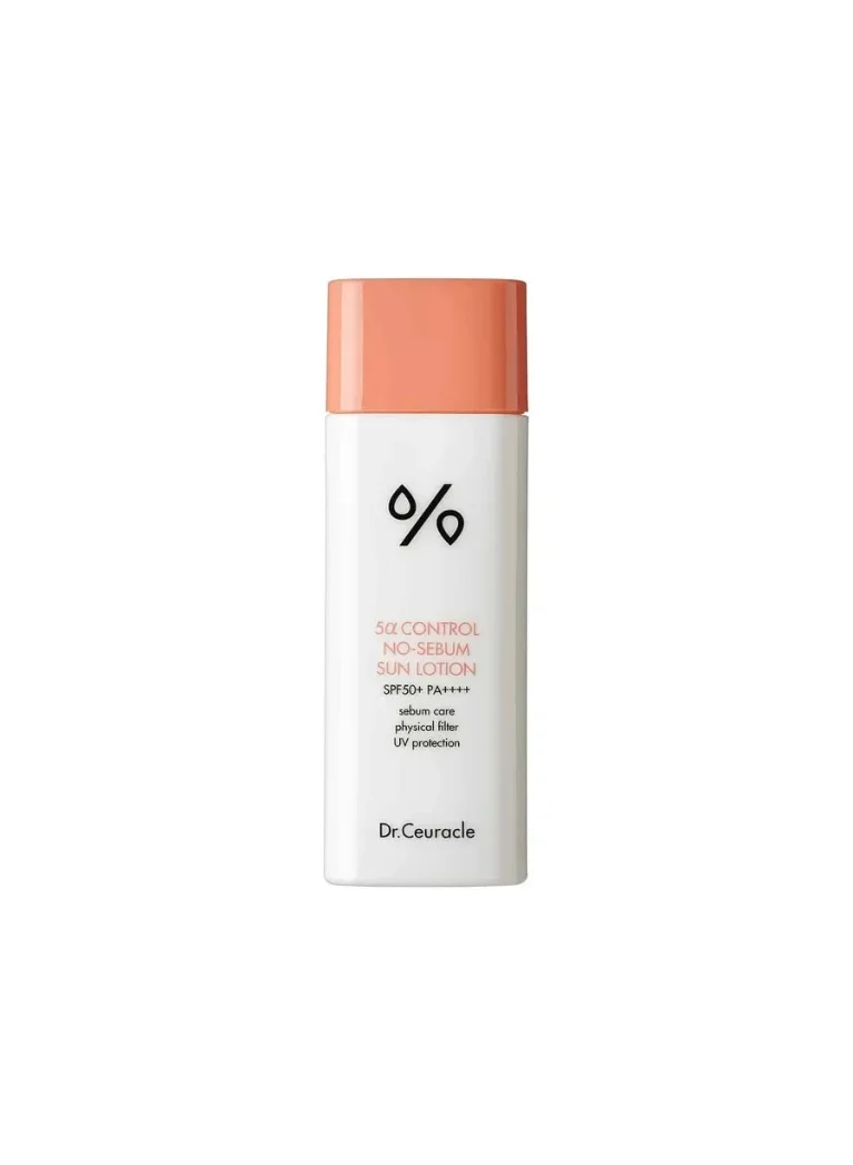 Dr. Ceuracle 5¦Á Control No-Sebum Sun Lotion SPF50+ PA++++ Premium Matte Finish UV Protection (50 mL) td62b