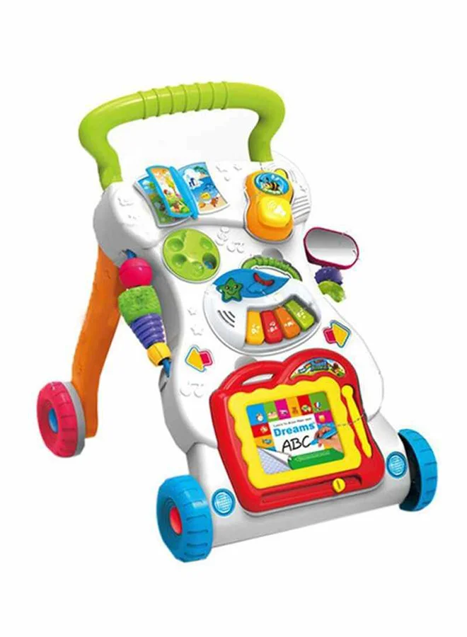 Baby Love Premium Baby Walker with Interactive Toys Music and Lights (Adjustable Speed, 6-9 Months) g5yj5
