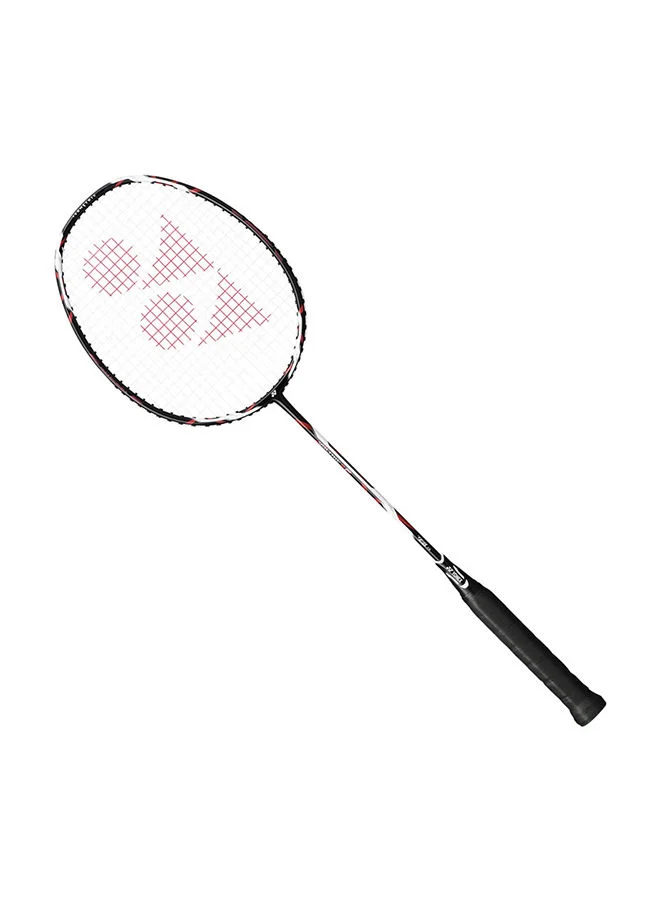 Professional Badminton Racket Lightweight Carbon Fiber Frame (Black Red, 4U G5) o96xb