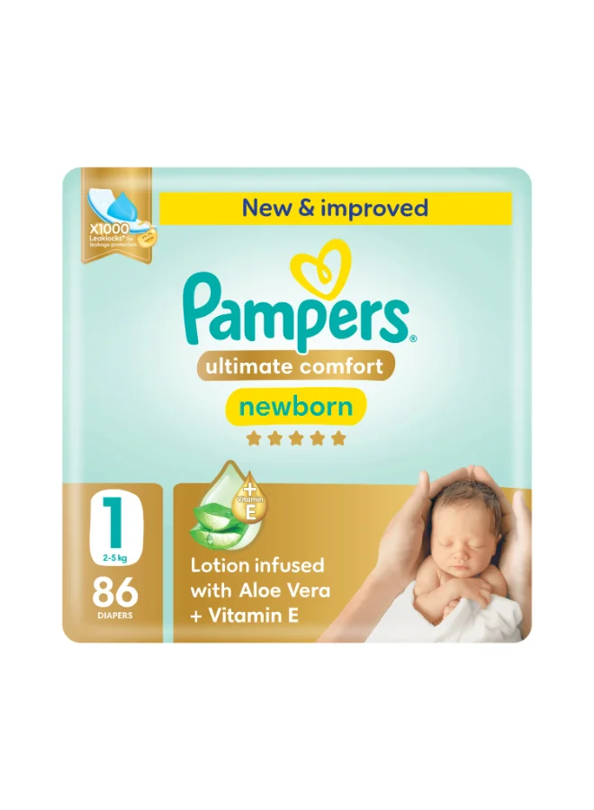 Premium Care Taped Diapers for Infants (Size 1, 86 Count) xn9ax