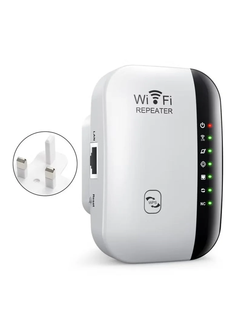 Premium Wireless 300Mbps WiFi Range Extender Signal Booster (White, 1 Unit) 23dk4