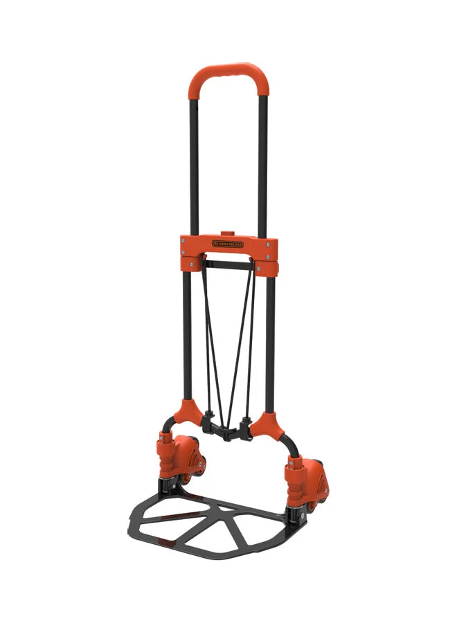 Heavy-Duty Folding Stair Climbing Hand Truck (Orange, 65kg Capacity) b693i