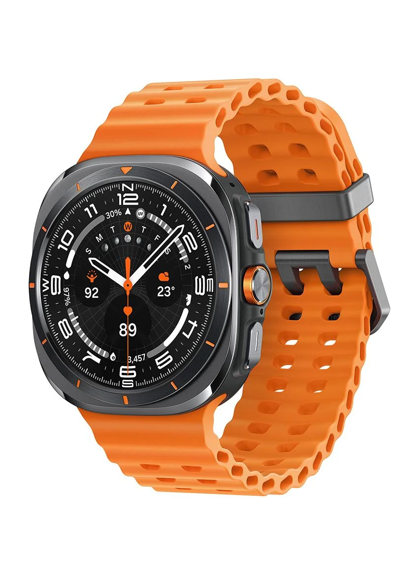 Ultra-HD Smartwatch 2025 LTE Premium Titanium Casing Cushion Design Quick Button (Titanium Gray, 47 mm) cv88x