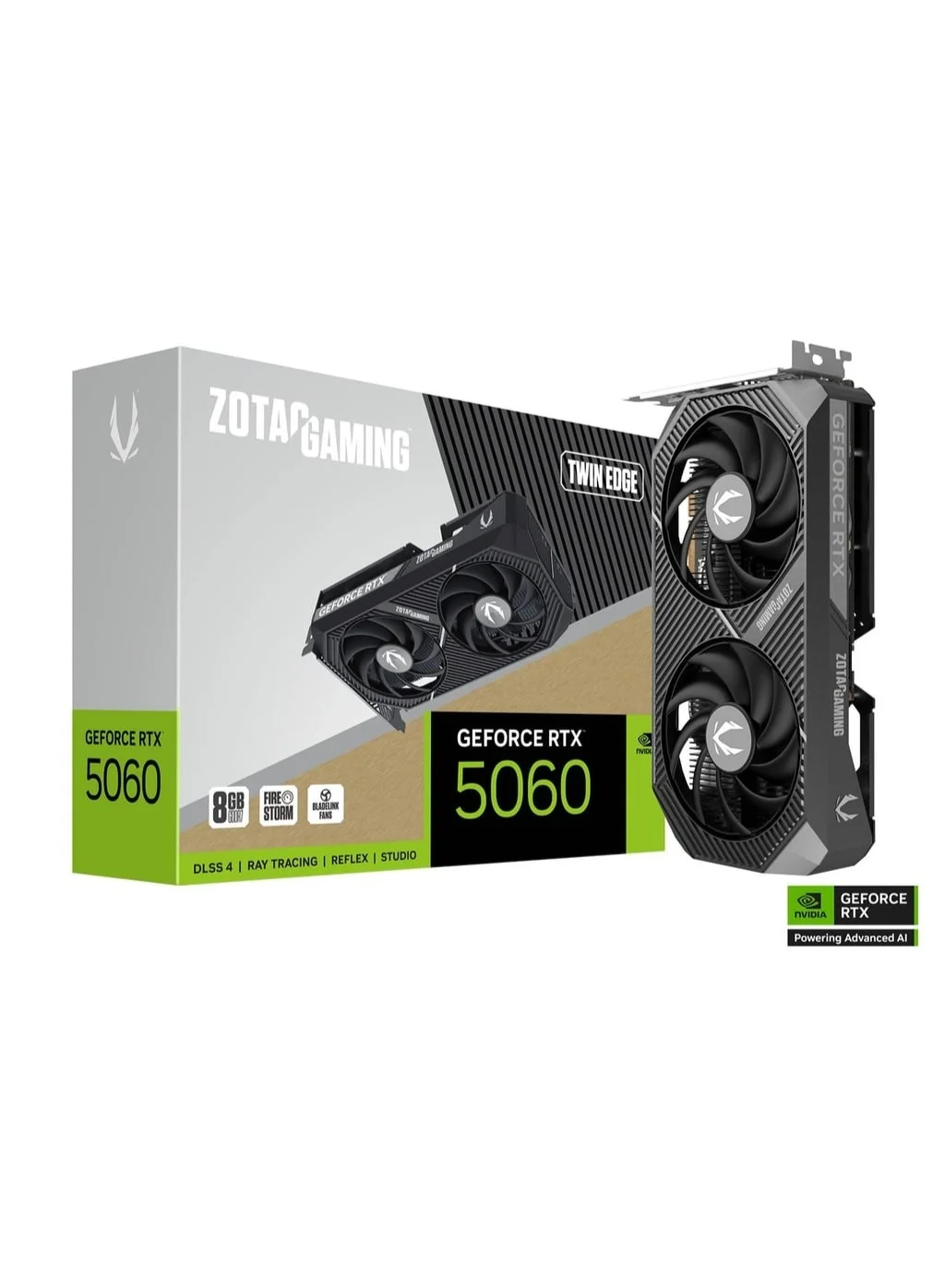 Premium Gaming Graphics Card 8GB GDDR7 Dual Fan Cooling PCIe 5.0 Compact 2-Slot Design (8GB) twx8b