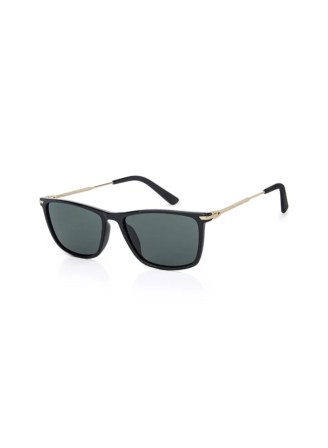 VINCENT CHASE Wayfarer Sunglasses Polarized UV Protection Full Rim Frame (Black, 54mm) gkoyk