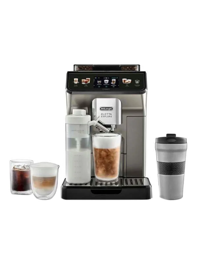 Premium Automatic Coffee Machine with Cold Extraction Technology (Silver, 1.8 L) y7e7h