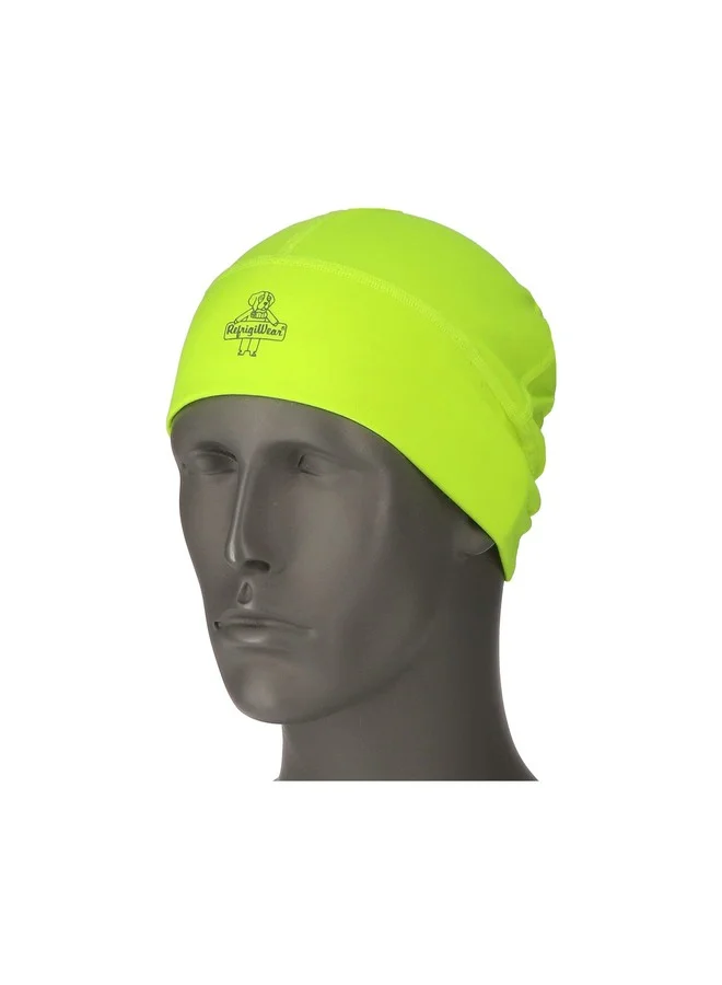 Premium Flex-Wear Skull Cap High-Visibility Thermal Headwear for Outdoor Work (Hivis Lime, One Size) 133mg