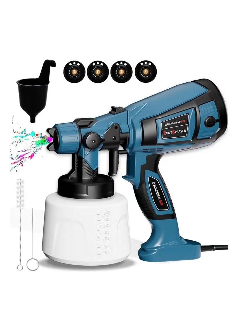 Arabest Electric Paint Sprayer 800W High-Power Professional Spray Gun (1400mL, 4 Nozzles, 3 Patterns) for Furniture and Home Improvement 7asgo