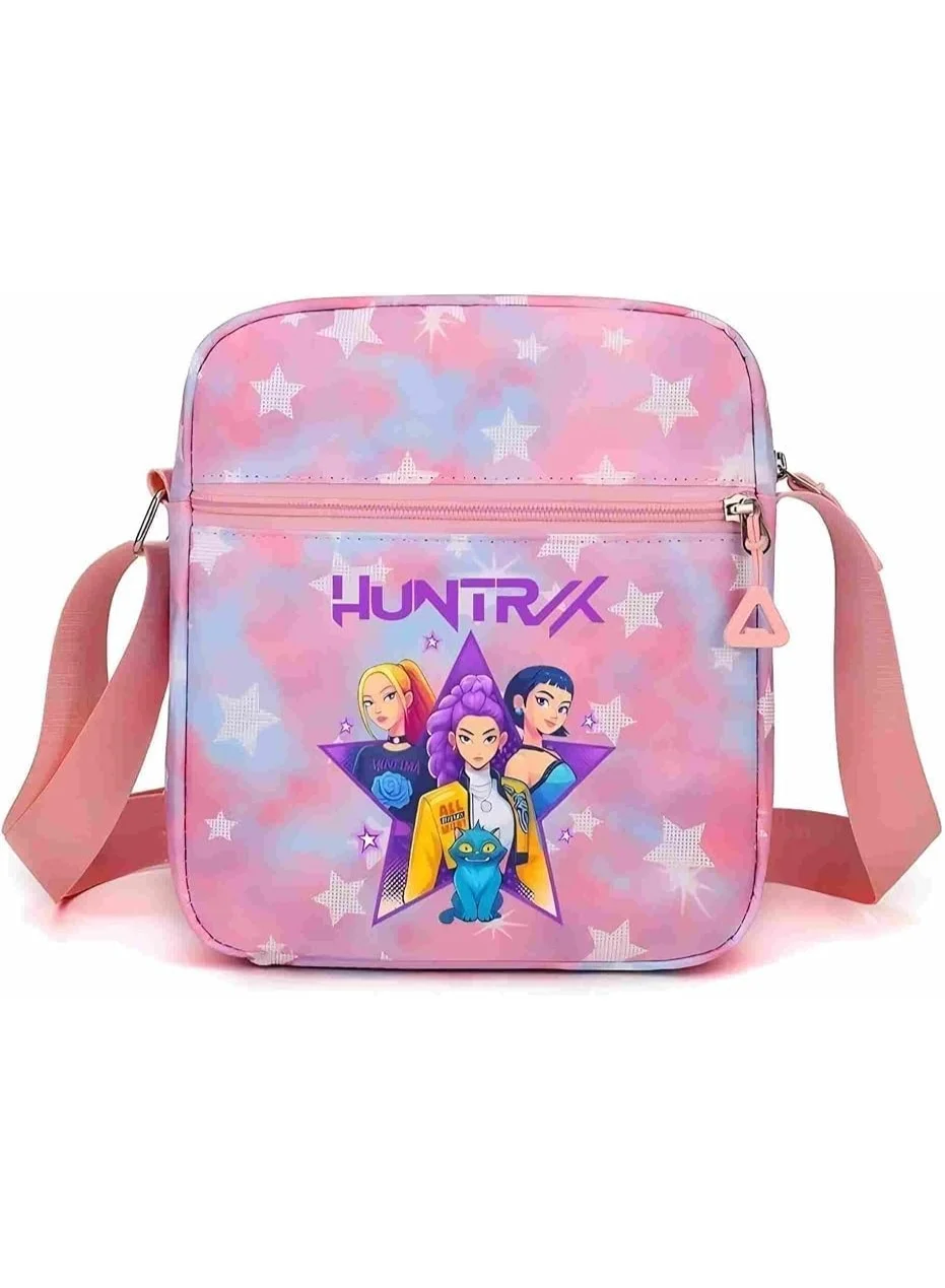 ECLux Demon Hunters Mini Crossbody Bag Cartoon Pattern Shoulder Bag for Fans (Pink, 18cm x 15cm x 6cm) x7c3y