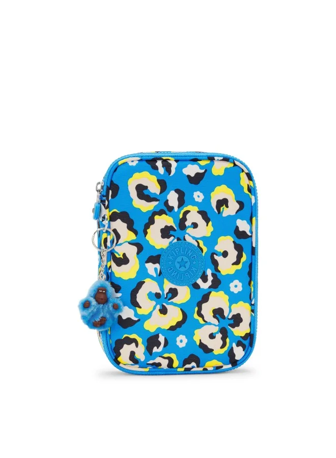 Premium Large Capacity Pencil Case Floral Leopard Print Organizer (Zipper Closure, 22 x 15 x 6 cm) 28cts