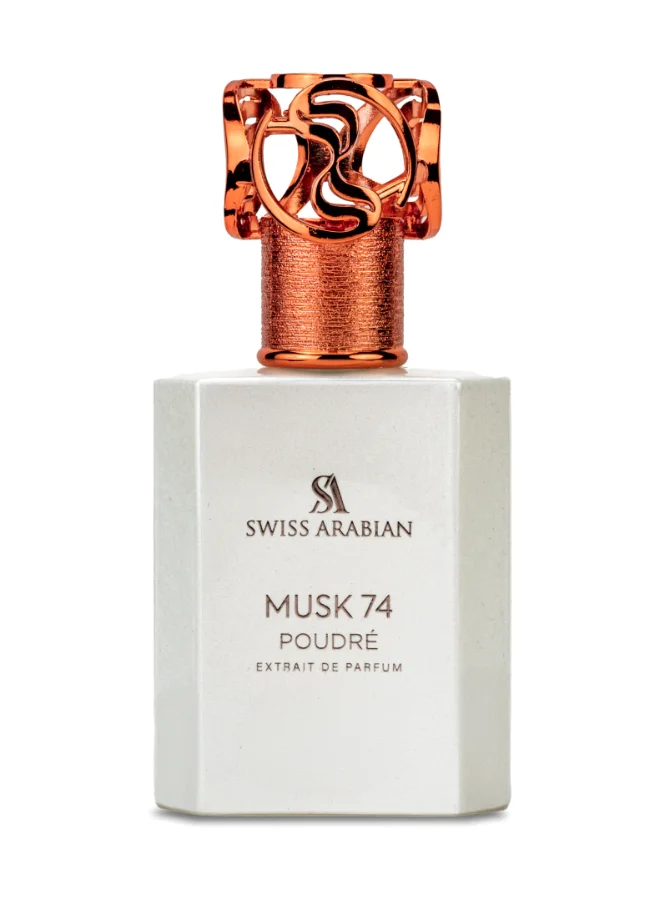Swiss Arabian Musk 74 Poudre Extrait de Parfum Premium Unisex Fragrance Floral Musky Scent (50 mL) zbpjo