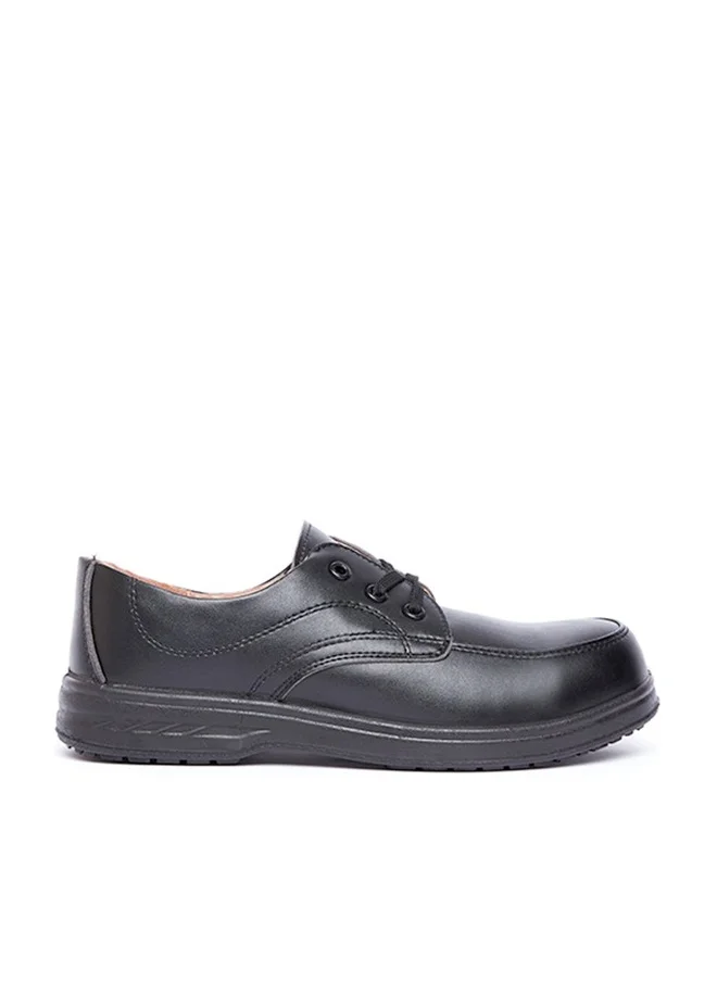 Gladiator 003 Men¡¯s Safety Shoes Composite Toe Leather Lace-Up Low Ankle Work Footwear (Black, 42 EU) 6k5yb
