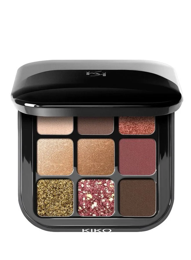 KIKO MILANO Glamour Multi Finish Eyeshadow Palette (Burgundy Notes, 1 Palette) ryrpq