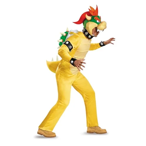 Premium Bowser Deluxe Costume for Men Full Body Character Outfit (Multi-Color, XX-Large) 61zzc