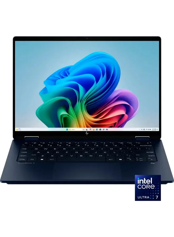 Premium 2-in-1 Touch-Screen Laptop 14-Inch 2K Display Intel Core Ultra 7 16GB RAM 1TB SSD Windows 11 Home (Atmospheric Blue) vj2xv