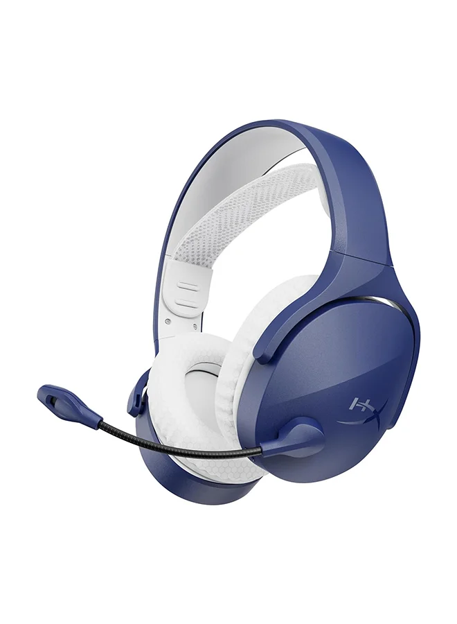 Premium Wireless Gaming Headset with Swivel-To-Mute Boom Mic and Bluetooth 5.3 Connectivity (Blue) ri8sj