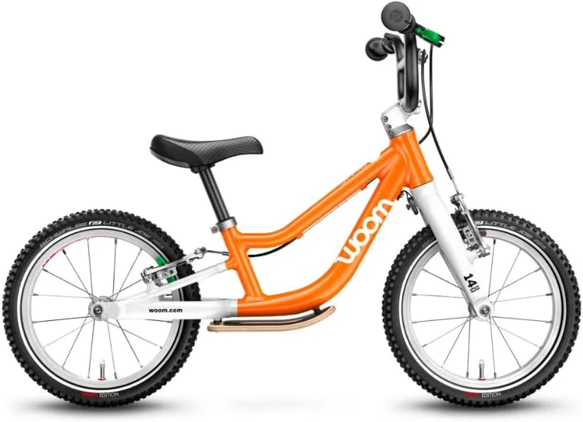 Premium Balance Bike For Toddlers Lightweight Aluminium Frame With Hand Brake (Flame Orange, 14-Inch) dfyk7