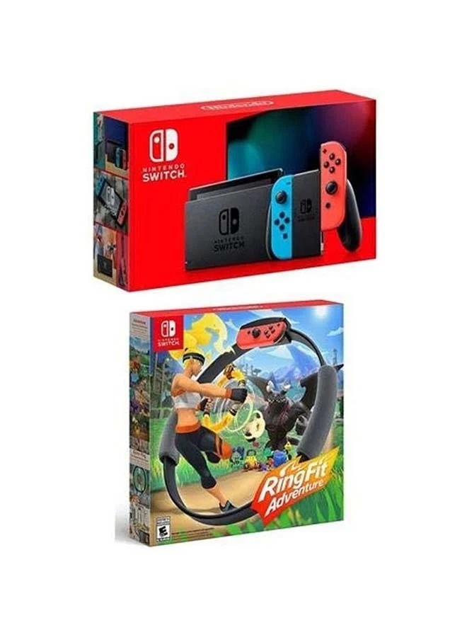 Premium Handheld Gaming Console Bundle with Motion-Sensing Fitness Accessory Set (Standard Edition) oi32z
