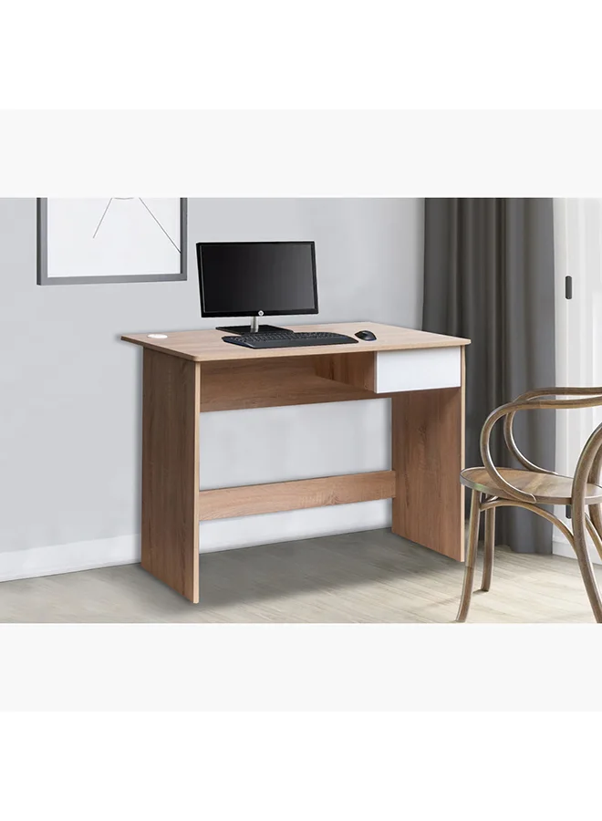 Home Box Alford Patara Large Study Desk with Drawer (105 x 75 x 59.5 cm) 7l1zj