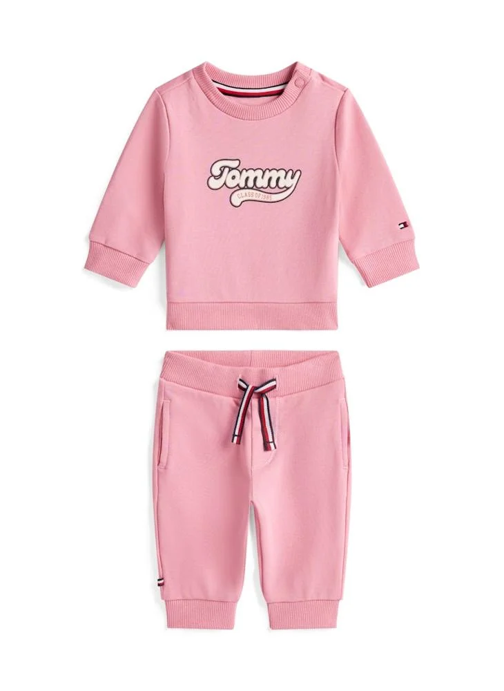Premium Kids Graphic Crew Neck Sweatshirt And Sweatpants Set (Unisex, 120 cm) 98r90