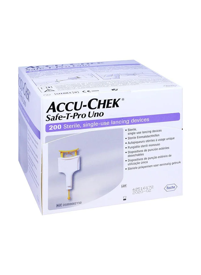 Premium Single-Use Safety Lancets for Precise Blood Sampling (200 Count) eyztd