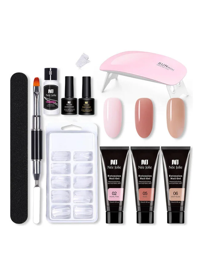 Nee Jolie Nail Gel Polish Set Professional Long-Lasting Manicure Kit (Multicolour, 6 x 8 mL) 3r99d